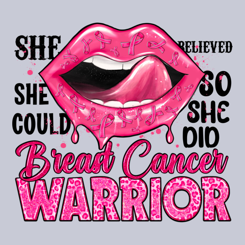 Breast Cancer Warrior Lips Heavyweight Hoodie by JahusDesignShop | Teevron