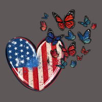 4th Of July American Flag Heart Butterfly Premium Hoodie | Teevron