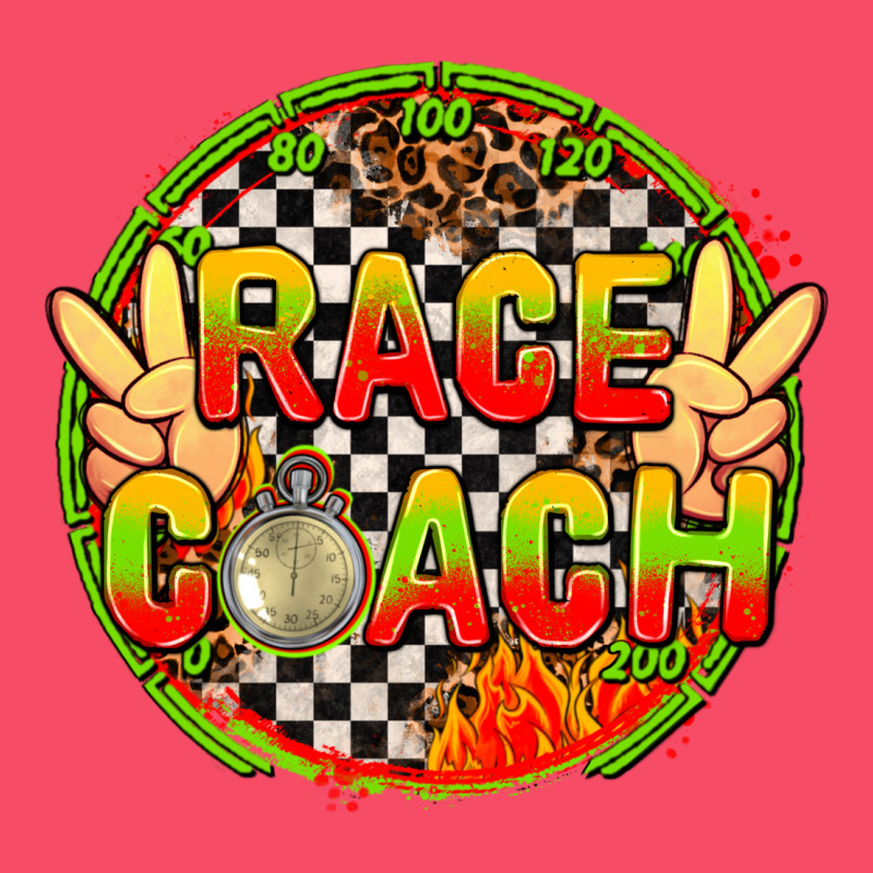 Race Coach With Leopard And Peace Hand Premium Sweatshirt by AdoDesignShop | Teevron