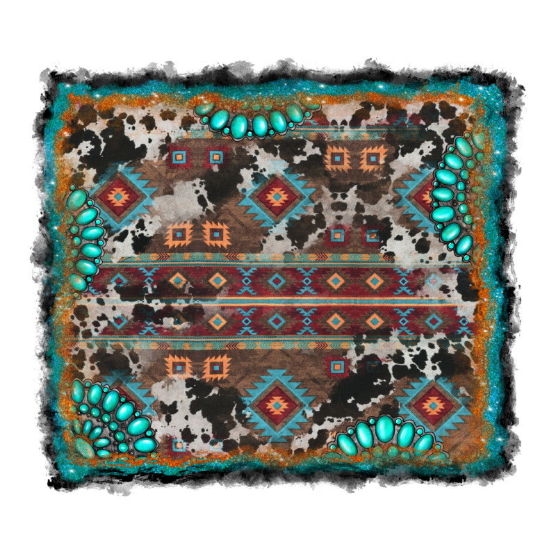 Aztec Background With Gemstone And Cowhide Zipper Hoodie by RanaPortraitStore | Teevron