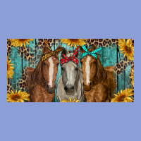 Horses With Leopard And Sunflowers Long Sleeve Tee | Teevron