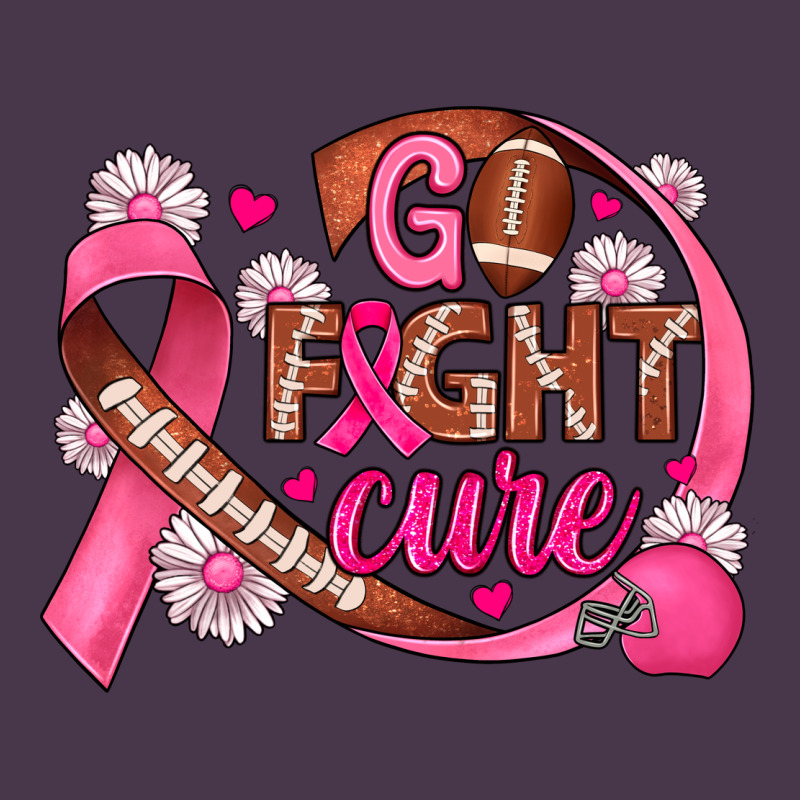 Breast Cancer Go Fight Cure Football Heavyweight Hoodie by JahusDesignShop | Teevron