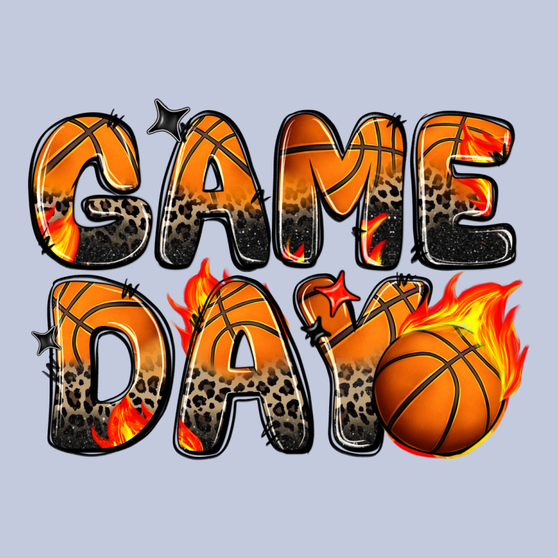 Game Day Basketball Leopard Long Sleeve Tee by Zillion Design Studio | Teevron