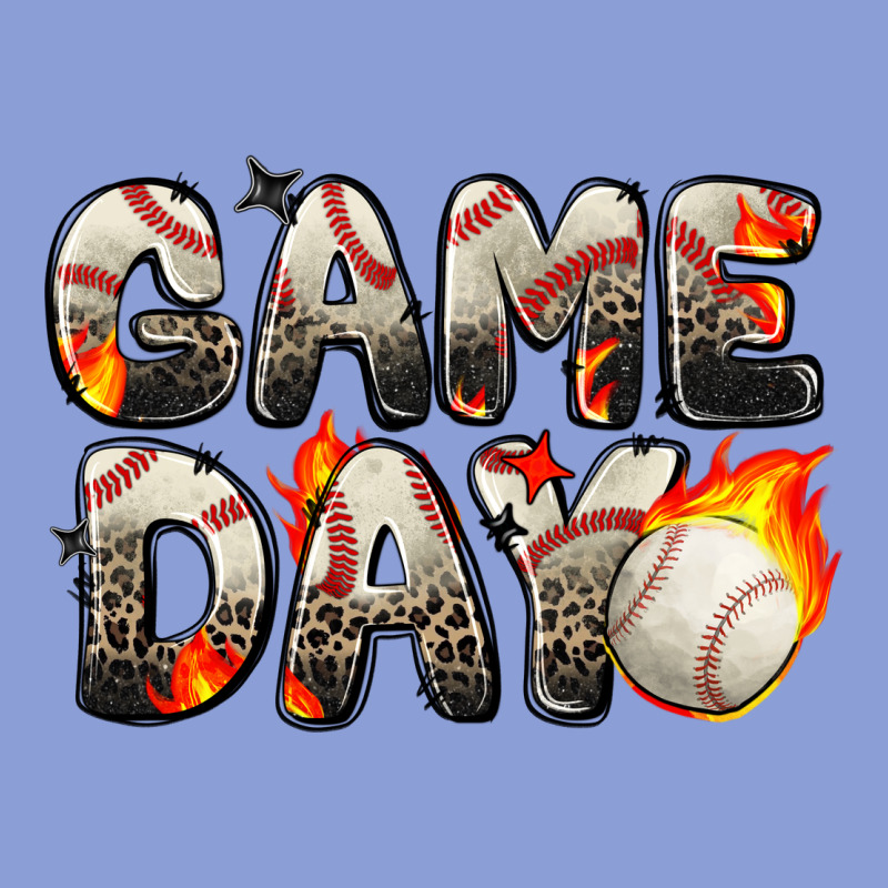 Game Day Baseball Leopard Long Sleeve Tee by Zillion Design Studio | Teevron