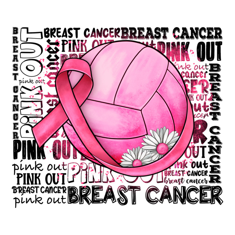 Breast Cancer Volleyball Heavyweight Hoodie by JahusDesignShop | Teevron