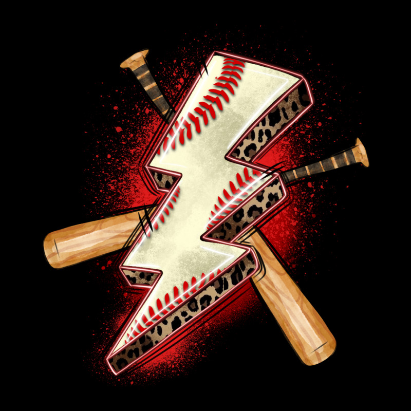 Baseball Lightning Bolt Long Sleeve Tee by Zillion Design Studio | Teevron