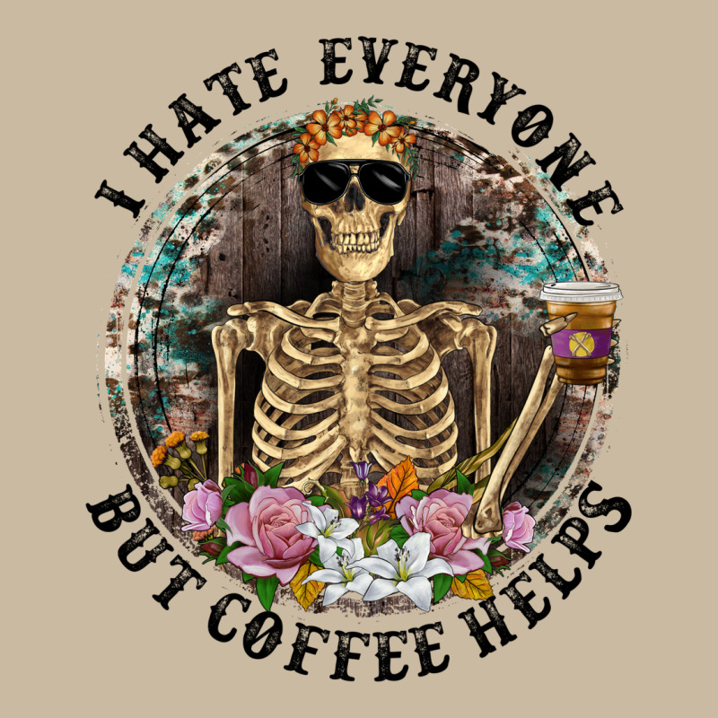 I Hate Everyone But Coffee Helps With Flowers Long Sleeve Tee by RanaPortraitStore | Teevron