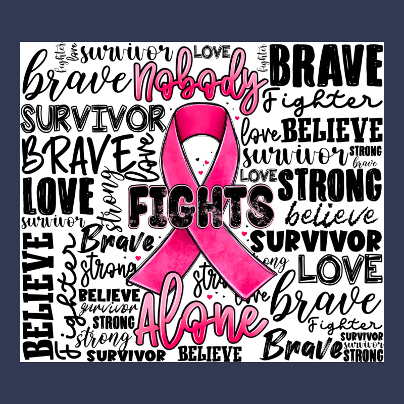 Breast Cancer Nobody Fights Alone Heavyweight Hoodie by JahusDesignShop | Teevron