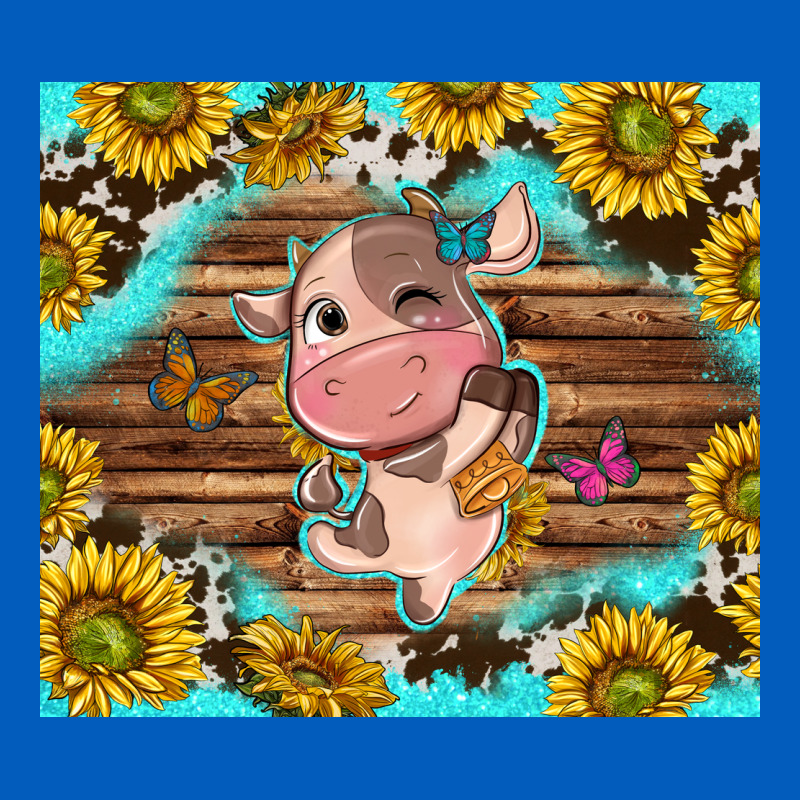 Western Cute Cow With Sunflower Urban Hoodie by NancyCooperArtShop | Teevron