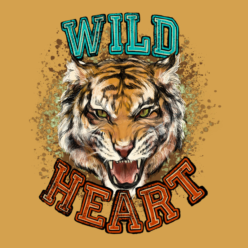 Wild Heart Tiger College Western Urban Hoodie by NancyCooperArtShop | Teevron