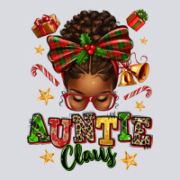 Auntie Claus Afro Messy Bun Zipper Hoodie | Teevron