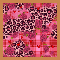 Valentines Day Roses Leopard Seamless Pattern Heavyweight Hoodie | Teevron