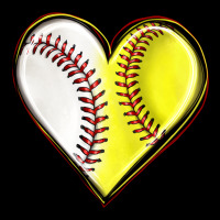 Baseball And Softball Heart Long Sleeve Tee | Teevron