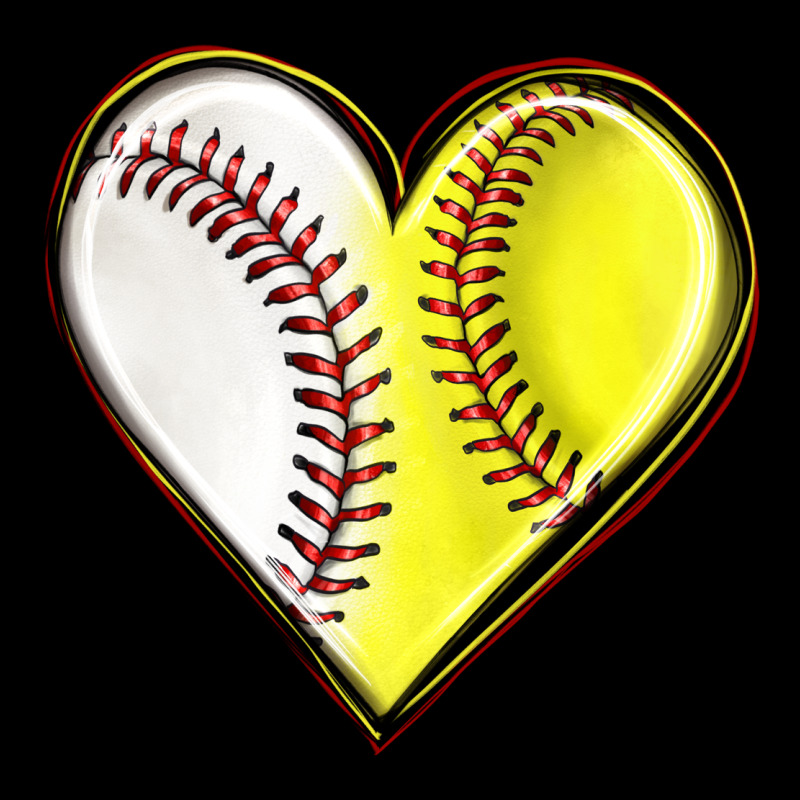 Baseball And Softball Heart Long Sleeve Tee by texasbilliewilder | Teevron