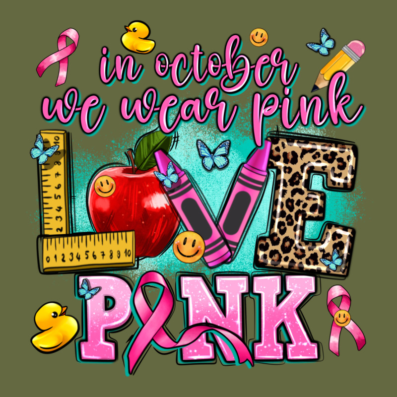 In October We Wear Pink Love Pink Long Sleeve Tee by AdoDesignShop | Teevron