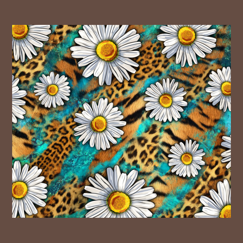 Leopard And Tiger Daisy Long Sleeve Tee by RanaPortraitStore | Teevron
