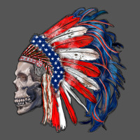 American Indian Headdress With Skull Zipper Hoodie | Teevron