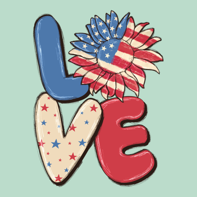 Love 4th Of July Premium Hoodie by MaliasSmallBusiness | Teevron
