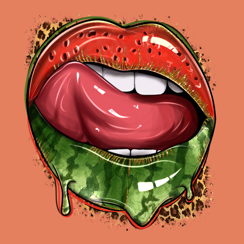 Watermelon Lips With Leopard Classic Tee by texasbilliewilder | Teevron