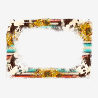 Western Serape Sunflower Background Frame Urban Hoodie | Teevron