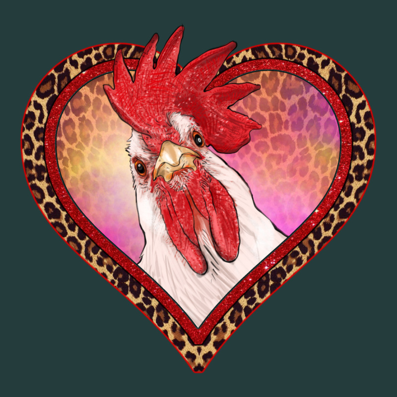 Valentine's Day Rooster With Leopard Heart Classic Tee by RanaPortraitStore | Teevron