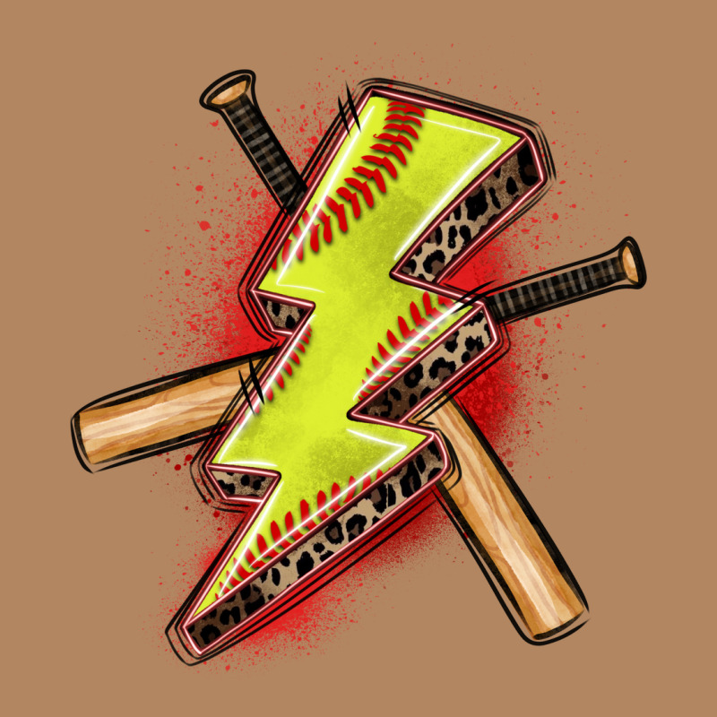 Softball Lightning Bolt Long Sleeve Tee by Zillion Design Studio | Teevron