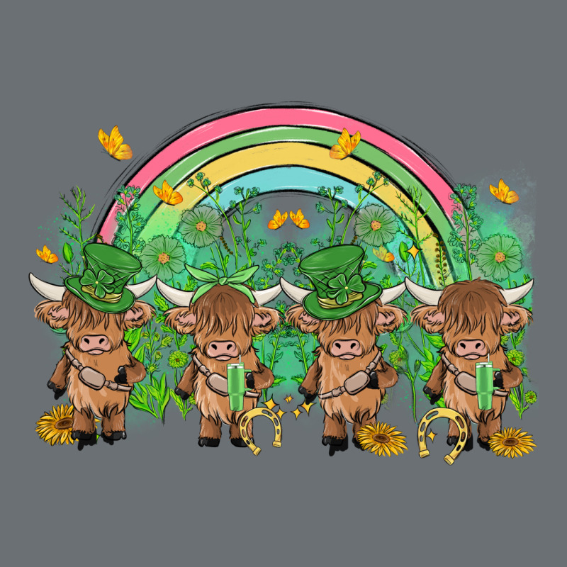 St Patrick's Day Baby Highland Cow Premium Hoodie by MaliasSmallBusiness | Teevron
