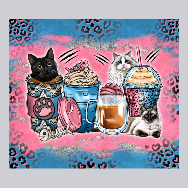 Cat Coffee Cups Classic Tee by Zillion Design Studio | Teevron