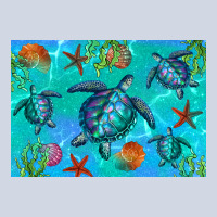 Turtle Seashells Starfish Premium Sweatshirt | Teevron