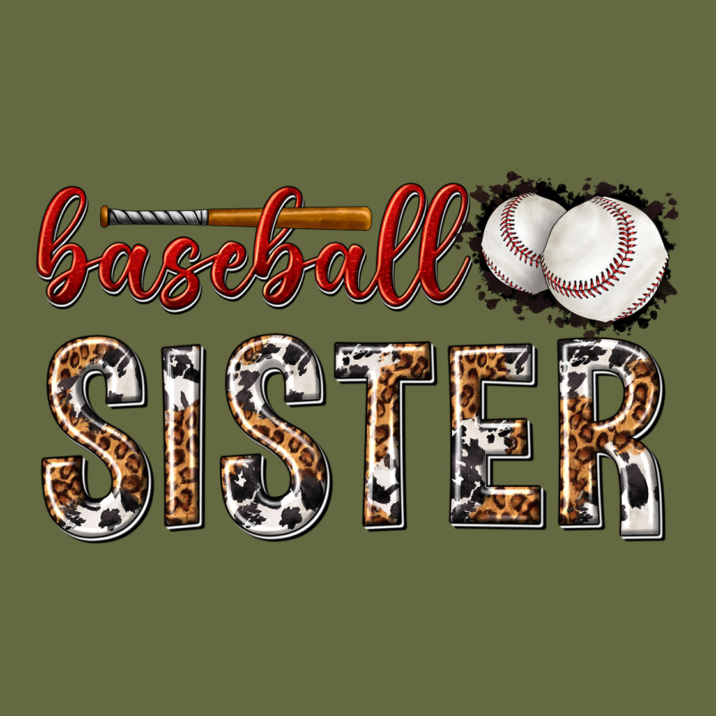 Baseball Sister With Leopard Long Sleeve Tee by texasbilliewilder | Teevron