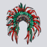 Mexican Flag Indian Headdress Zipper Hoodie | Teevron