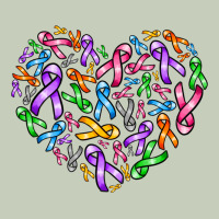 Cancer Ribbon Heart Long Sleeve Tee | Teevron