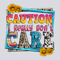 Caution I Really Don't Care Zipper Hoodie | Teevron