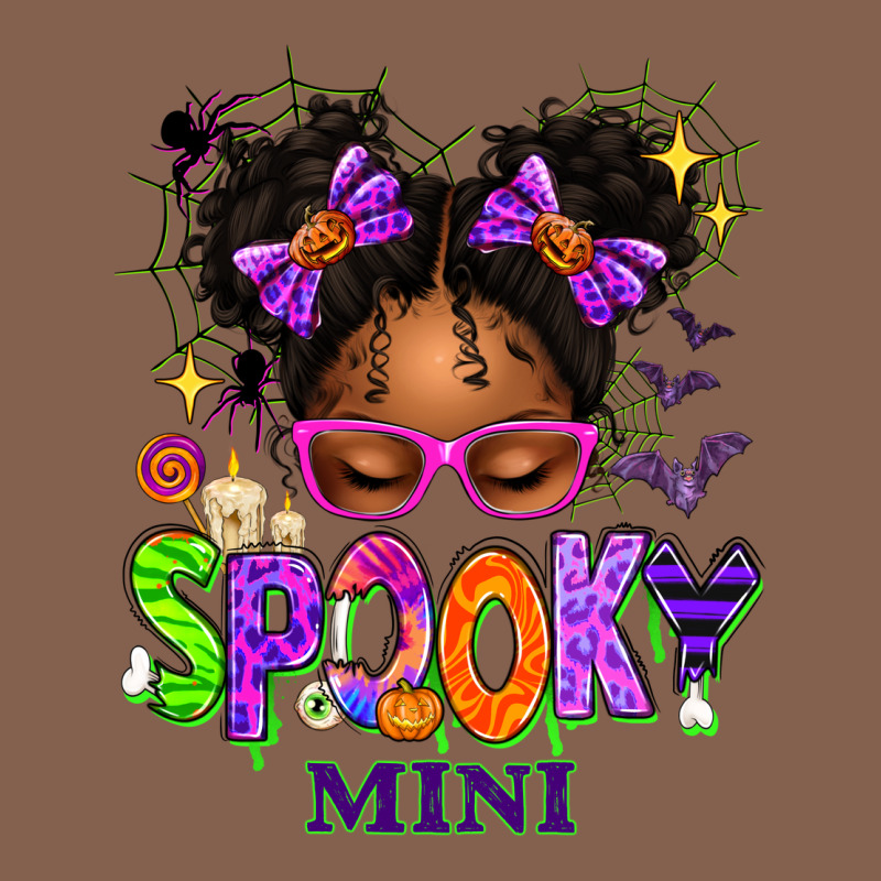 Spooky Mini Halloween Messy Bun Zipper Hoodie by texasbilliewilder | Teevron
