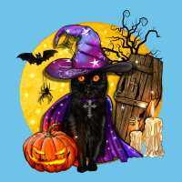Black Witch Cat Coffin And Moon Premium Sweatshirt | Teevron