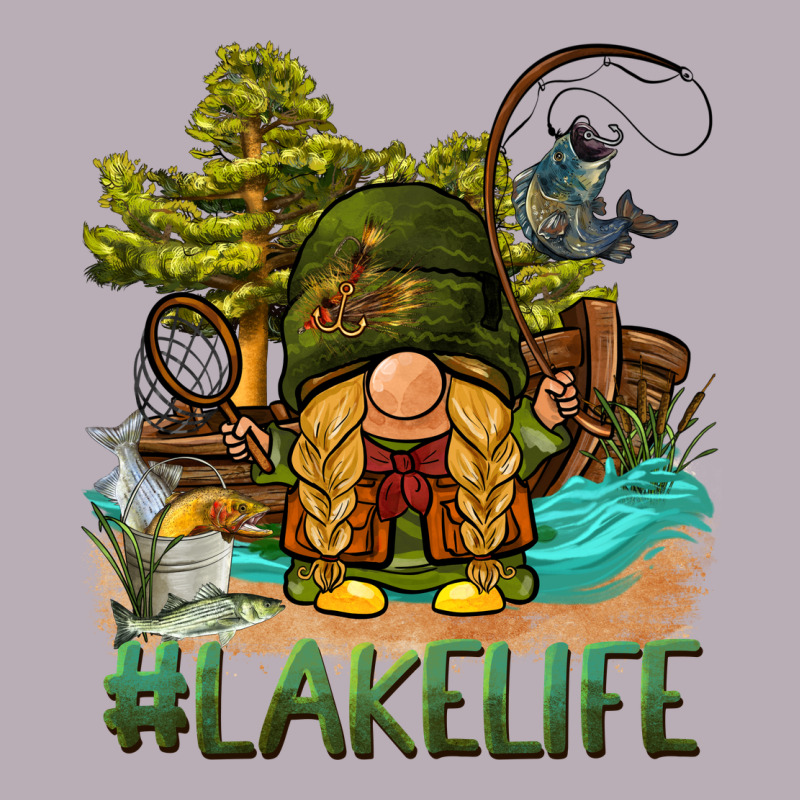 Lake Life Gnome Vintage Tee by BarkalooDesign | Teevron