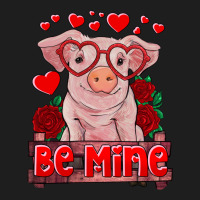 Be Mine Valentine's Day Baby Pig Classic Tee | Teevron