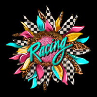 Racing Sunflower Front Premium Sweatshirt | Teevron