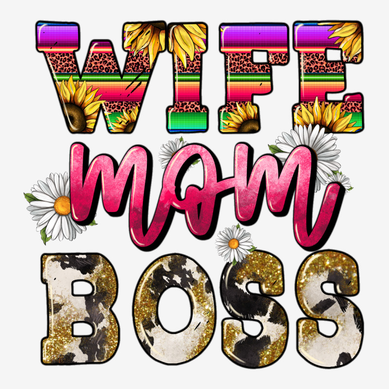 Wife Mom Boss Daisy Urban Hoodie by NancyCooperArtShop | Teevron