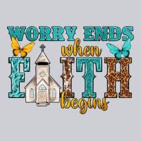 Worry Ends When Faith Begins Urban Hoodie | Teevron