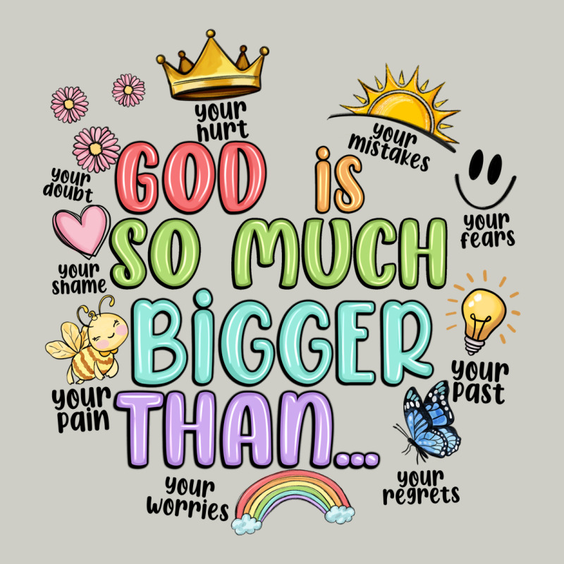 God Is Bigger Heavyweight Hoodie by JahusDesignShop | Teevron