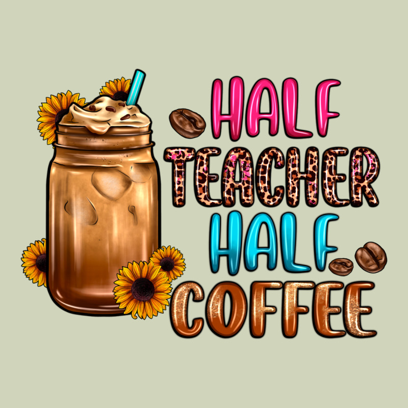 Half Teacher Half Coffee Heavyweight Hoodie by JahusDesignShop | Teevron