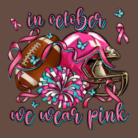 In October We Wear Pink Football Long Sleeve Tee | Teevron