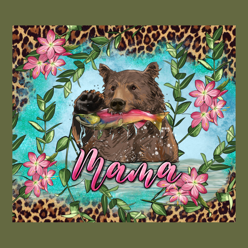 Mama Bear Haunting Fish Floral Long Sleeve Tee by RanaPortraitStore | Teevron