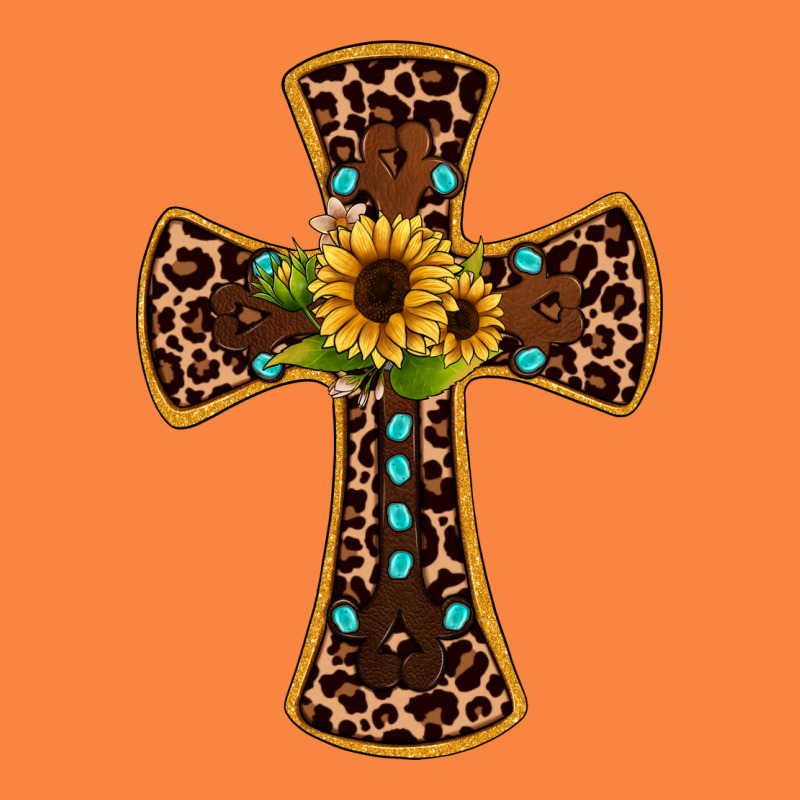 Leopard Gemstone Sunflower Cross Premium Sweatshirt by JahusDesignShop | Teevron