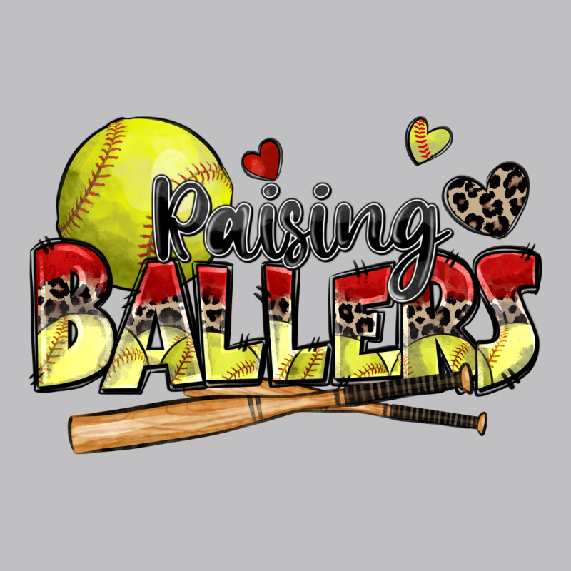 Raising Ballers Softball Long Sleeve Tee by Zillion Design Studio | Teevron