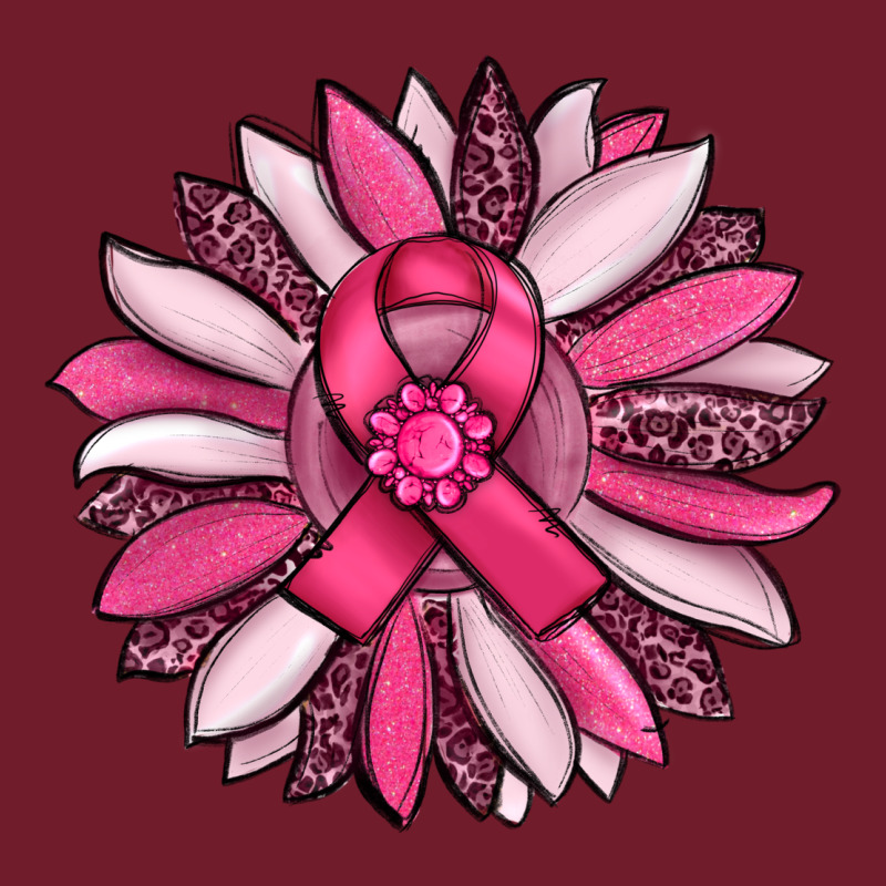 Breast Awareness Cancer Pink Sunflower Zipper Hoodie by RanaPortraitStore | Teevron