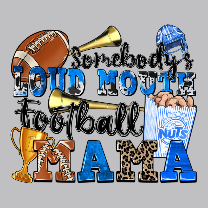 Somebody's Loud Mouth Football Mama Long Sleeve Tee by Zillion Design Studio | Teevron