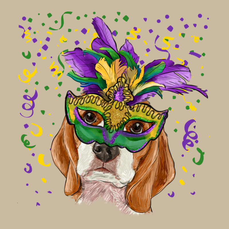 Mardi Gras  Mask Beagle Long Sleeve Tee by RanaPortraitStore | Teevron