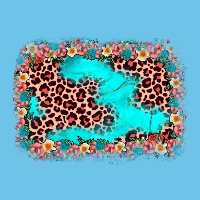 Easter Leopard Turquoise Background Premium Sweatshirt by JahusDesignShop | Teevron